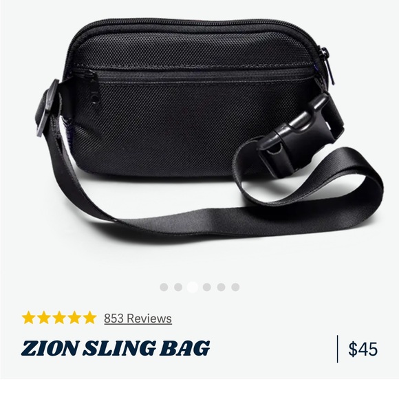 NWOT Rareform Zion Sling Bag. One of a kind. Recycled billboard vinyl. Adjusts - Picture 3 of 10